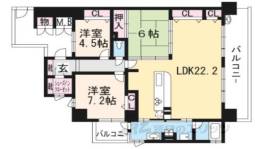 サーパス西大津間取り図面