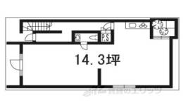北白川テンビル(テナント)間取り図面