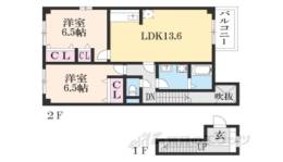 リーベン絹間取り図面
