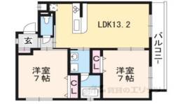 Ｒｏｓａ　ａｌｂａ西大路間取り図面