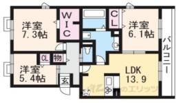 シルトクレーテＢ棟間取り図面