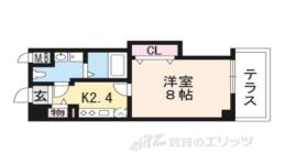 フレグランスヴィレッジ京田辺２間取り図面
