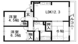 サンビューラ津之江A棟間取り図面