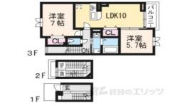 サンタ・ピーク間取り図面