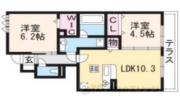 ドムール嵯峨B棟間取り図面