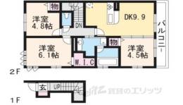 ドムール嵯峨B棟間取り図面