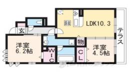 ドムール嵯峨B棟間取り図面