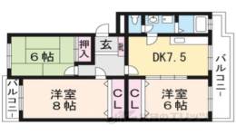 ポンパプラザ２間取り図面