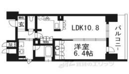 リーガル京都河原町五条２間取り図面