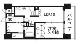 リーガル京都河原町五条２間取り図面