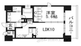 リーガル京都河原町五条２間取り図面