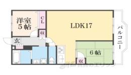 ユニ宇治マンション５号館間取り図面