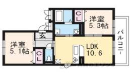 エール北花山間取り図面