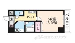 ウィズ高辻通間取り図面