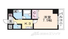 ウィズ高辻通間取り図面