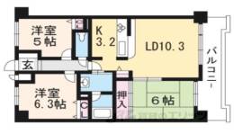 コスモ二条城東間取り図面
