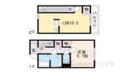 メゾントワ膳所間取り図面