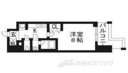 ベラジオ五条堀川２間取り図面
