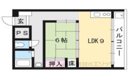 コープ鴨川Ｂ棟307間取り図面