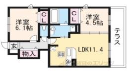 Ｒａｆｆｉｎｅ　Ｂｉｗａ間取り図面