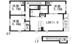 シャーメゾンフィーグ間取り図面