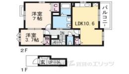 テオーリア小川１間取り図面