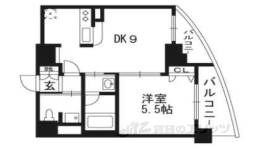 ｴｽﾃﾑﾌﾟﾗｻﾞ京都河原町通２ﾚｼﾞﾃﾞﾝｼｬﾙ間取り図面