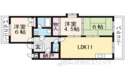 スクエアメゾン並河Ａ棟間取り図面