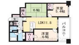 デ・リード京都西院204号室間取り図面