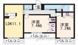 シャーメゾンみゆきだい間取り図面