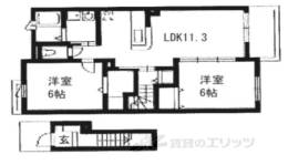 ラガールハイム千代川間取り図面
