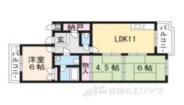 スクエアメゾン並河B間取り図面