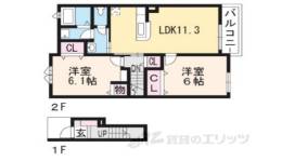 リクソーレⅧ　Ａ間取り図面