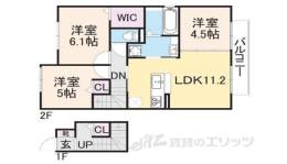 クレールハイツ間取り図面