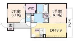 クレールハイツ間取り図面