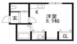 シャローム西野２間取り図面