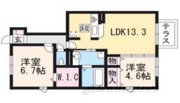 Ｄ－ｒｏｏｍ琵琶間取り図面