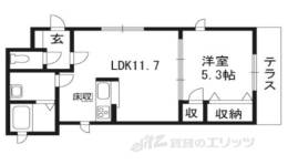 シャーメゾン東山七条間取り図面