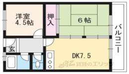 衣笠マンション間取り図面