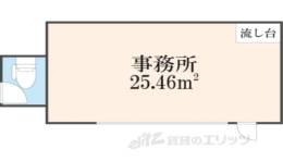 マンションかどわき間取り図面
