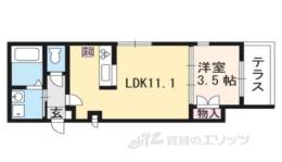 メイユール・ヴー京都駅前間取り図面