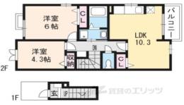 いーぐる・Ｄ２間取り図面