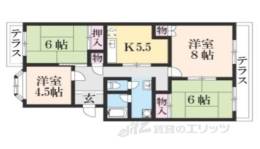 ジャデーン桂１間取り図面
