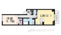 シャーメゾン冷泉町間取り図面