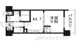 アクアプレイス京都西院310間取り図面