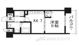 アクアプレイス京都西院609間取り図面