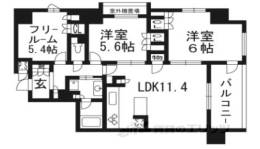 イーグルコート烏丸御池ル・シエル間取り図面
