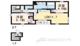 フェリオ西向唐R間取り図面