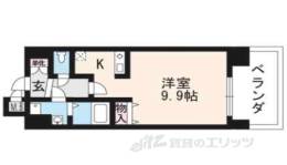 ﾗｲｼﾞﾝｸﾞｺｰﾄ京都西院ﾌﾛﾝﾃｨｱ２間取り図面
