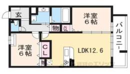 サンシャインガーデン嵯峨嵐山A棟間取り図面